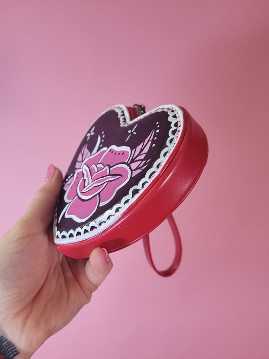 Painted Heart Clutch
