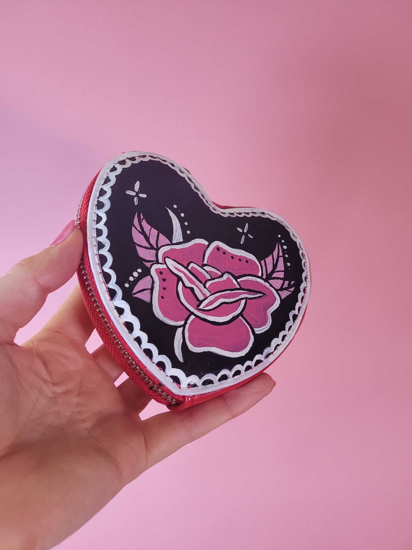 Painted Heart Clutch